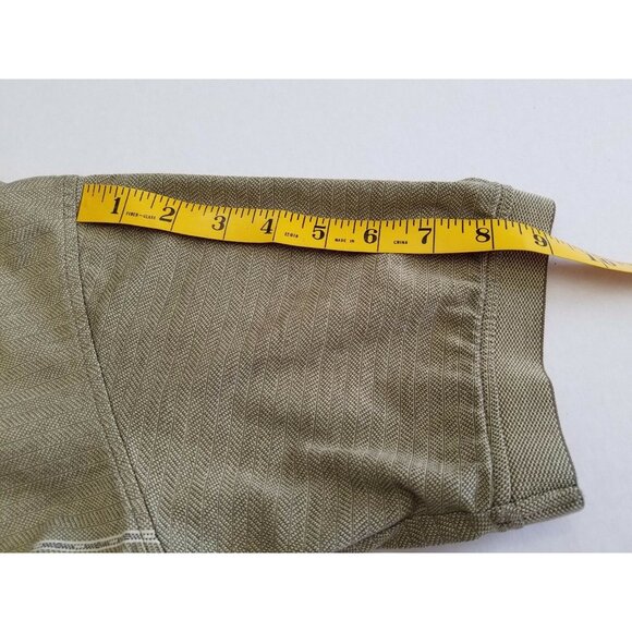 Izod Golf Cotton Cool-FX Polo Shirt Mens Sz Medium Olive Short Sleeve Collared - Picture 5 of 12